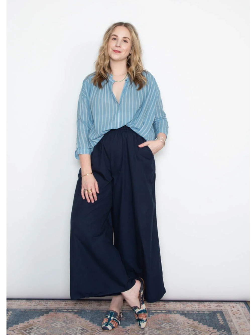 SJB Austin Elise Wide Leg Pants Black